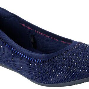 NAVY BLUE SKECHER CLEO 2.0 GLITZY DAZE SIZE 9 1/2